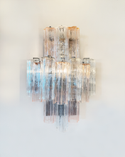 Load image into Gallery viewer, VENINI / Soft Pink Murano Tronchi Wall Sconce
