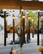 Load image into Gallery viewer, GAETANO SCIOLARI / 1970&#39;s Scultura Chrome Chandelier
