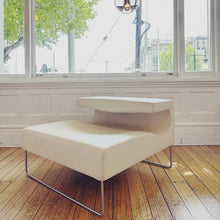 Load image into Gallery viewer, MOROSO / White Leather Lowseat Armchair by Patricia Urquiola
