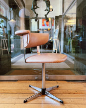 Load image into Gallery viewer, KM TUBULAR INDUSTRIES / 1970s Chrome &amp; Blush Swivel Chairs - Set of 4
