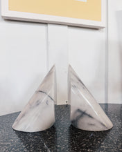 Load image into Gallery viewer, VINTAGE / Cylinder Marble Bookends
