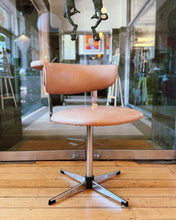 Load image into Gallery viewer, KM TUBULAR INDUSTRIES / 1970s Chrome &amp; Blush Swivel Chairs - Set of 4
