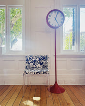 Load image into Gallery viewer, VINTAGE / Tulip Base Big Red Clock
