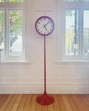 Load image into Gallery viewer, VINTAGE / Tulip Base Big Red Clock
