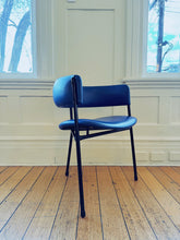 Load image into Gallery viewer, KENDALL / 1960&#39;s Set of Four Tripod Tub Chairs in Blue + Yellow
