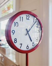 Load image into Gallery viewer, VINTAGE / Tulip Base Big Red Clock
