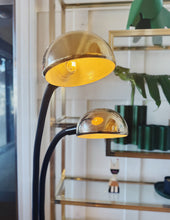 Load image into Gallery viewer, OSLO Aust. / 1970s Gold Gooseneck Floor Lamp
