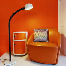 Load image into Gallery viewer, OSLO / 1970s Gooseneck White Floor Lamp
