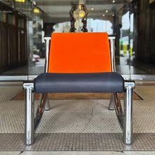 Load image into Gallery viewer, KLOBER TEZETT / 1980s German Post Modern Chrome Occasional Chair
