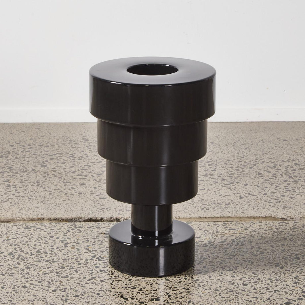 KARTELL / Black Calice Vase By Ettore Sottsass