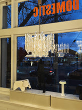 Load image into Gallery viewer, J. T. KALMAR / 1960s Ice Glass Chandelier
