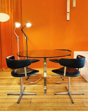 Load image into Gallery viewer, VINTAGE / Heavy Steel Base Vinyl Chairs
