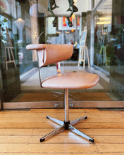 Load image into Gallery viewer, KM TUBULAR INDUSTRIES / 1970s Chrome &amp; Blush Swivel Chairs - Set of 4
