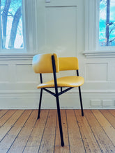 Load image into Gallery viewer, KENDALL / 1960&#39;s Set of Four Tripod Tub Chairs in Blue + Yellow
