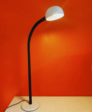 Load image into Gallery viewer, OSLO / 1970s Gooseneck White Floor Lamp
