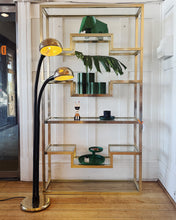 Load image into Gallery viewer, OSLO Aust. / 1970s Gold Gooseneck Floor Lamp
