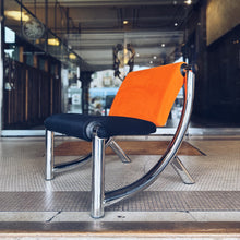 Load image into Gallery viewer, KLOBER TEZETT / 1980s German Post Modern Chrome Occasional Chair
