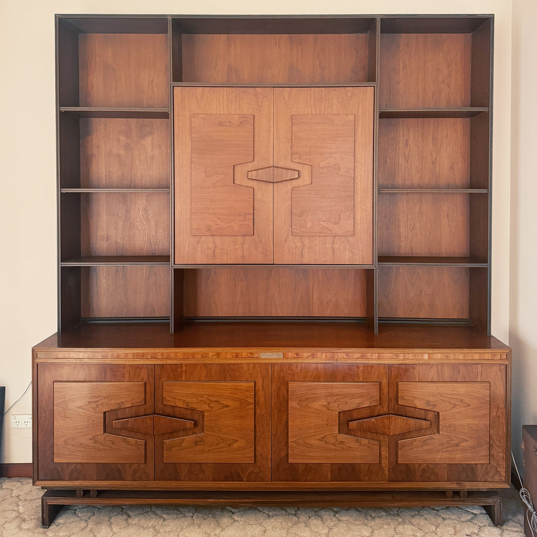 RUDOWSKI / 1960s Bespoke Teak Hutch Cabinet