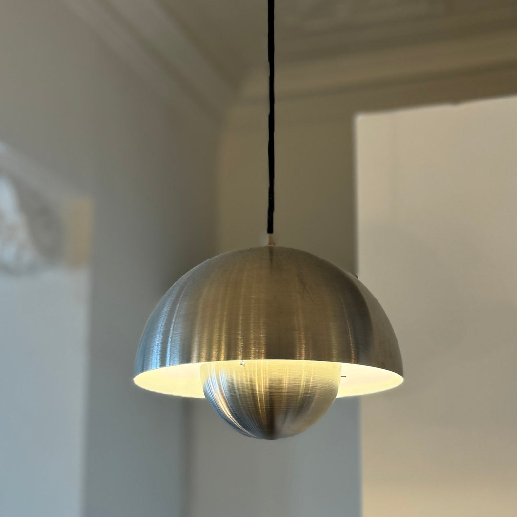 Verner Panton Flowerpot Pendant Light - Silver