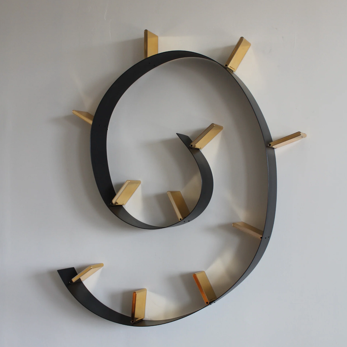 KARTELL / Black + Gold Medium Bookworm Shelf by Ron Arad – Domestic ...