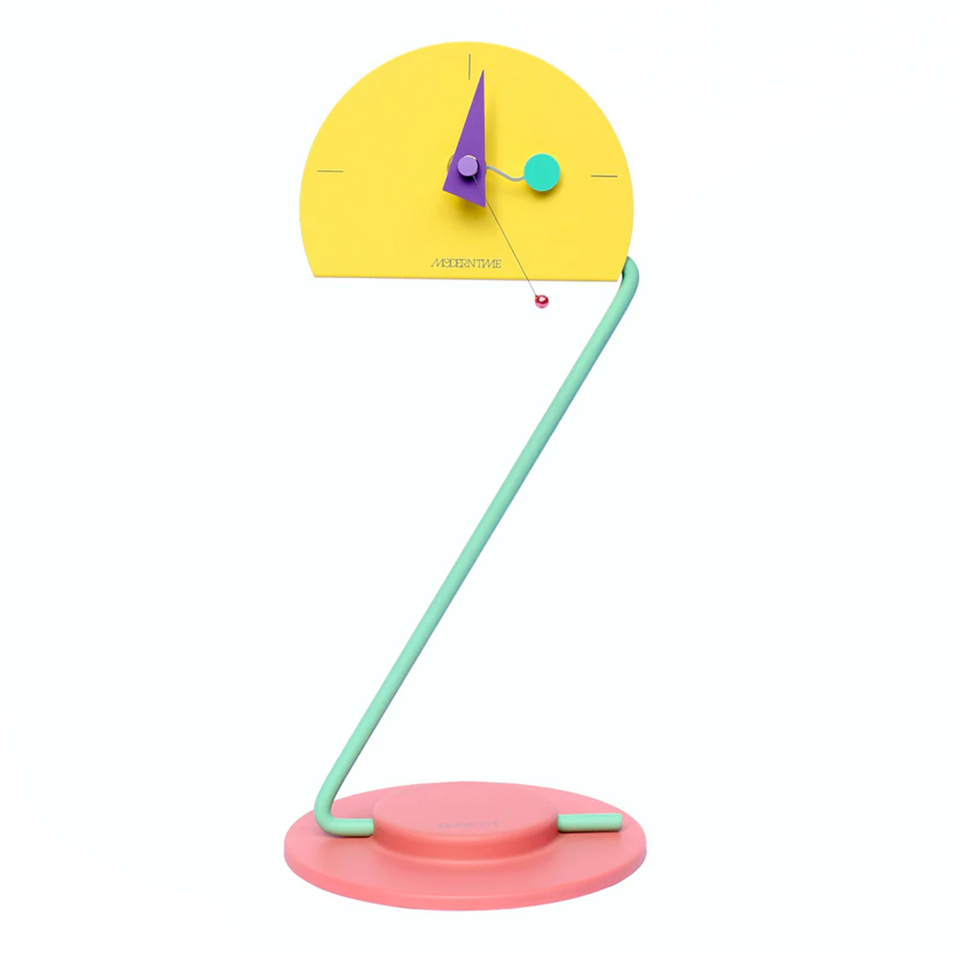 CANETTI / 1984 Peacock Desk Clock by Kato Takashi & Nicolai Canetti