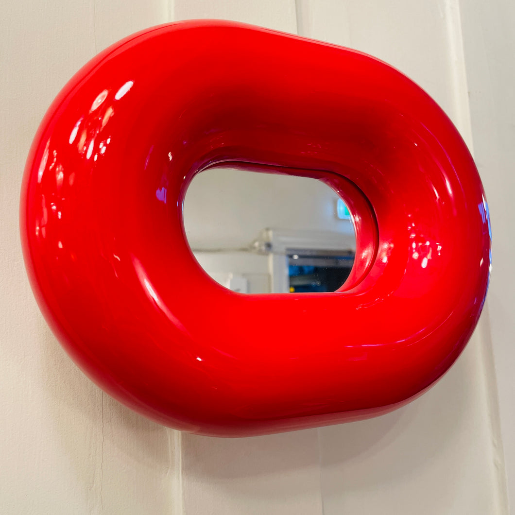 ANICCO LAB / Lifebuoy Cherry Red Chubby Wall Mirror