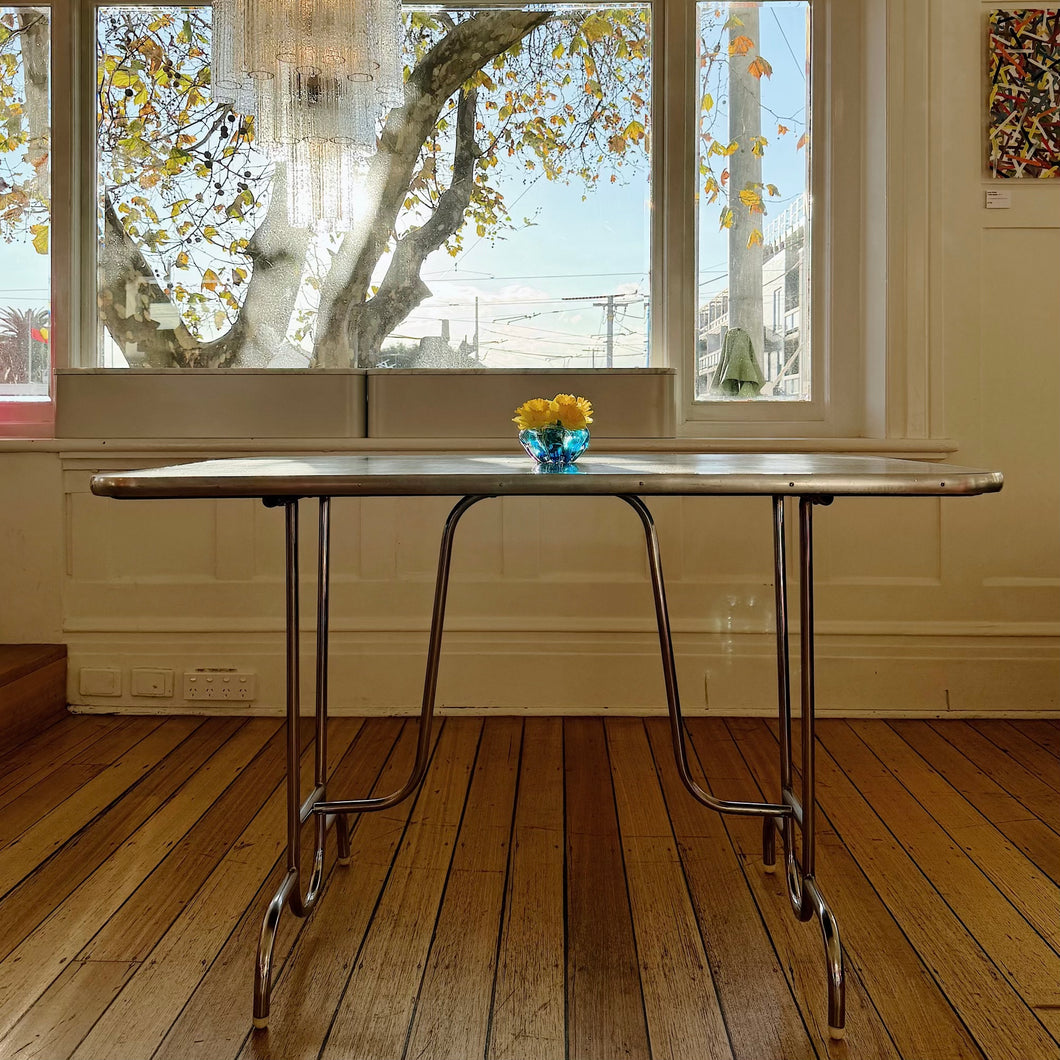 VINTAGE / 1950's Formica & Chrome Dinette Table