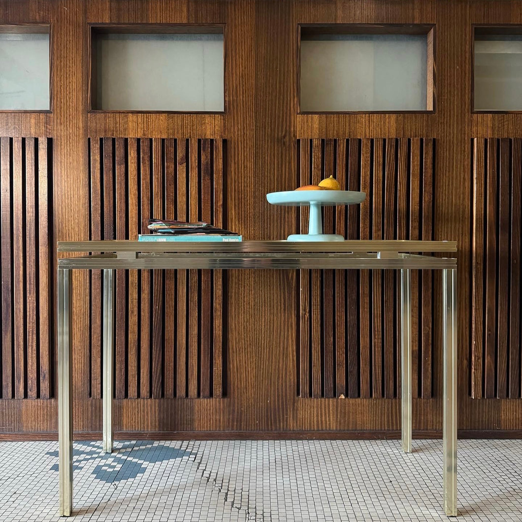 PIERRE VANDEL PARIS / 1980s Gold Console Table