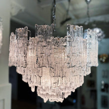 Load image into Gallery viewer, KALMAR / 1960s XL Austrian Ice Glass Chandelier
