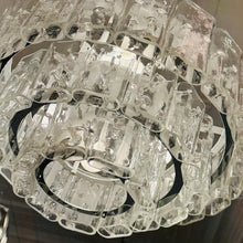 Load image into Gallery viewer, DORIA / 1960s Three Tier Icicle German Glass Chandelier
