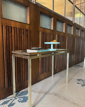 Load image into Gallery viewer, PIERRE VANDEL PARIS / 1980s Gold Console Table
